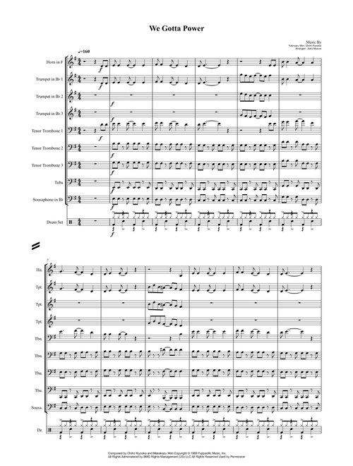 Cha La Head Cha La (we Gotta Power) (Arr. João Marcos Maciel) - Yukinojou Mori, Chiho Kiyooka (Brass Ensemble)