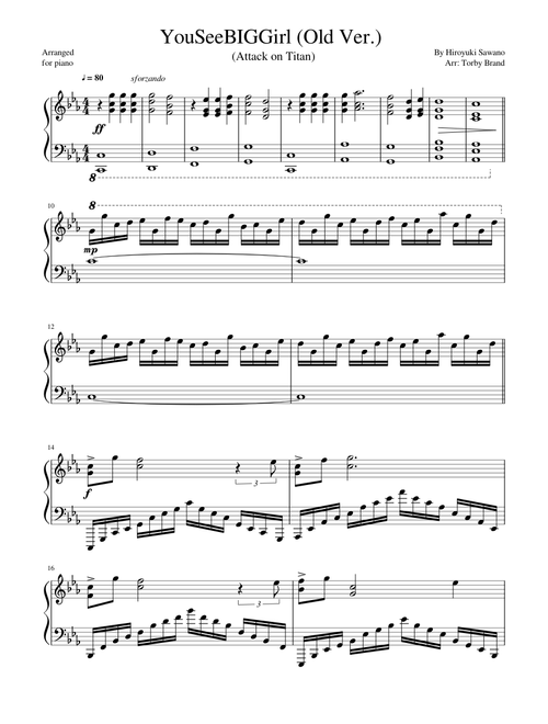 YouSeeBIGGIRL/T:T - Easy ver. (Attack on Titan)