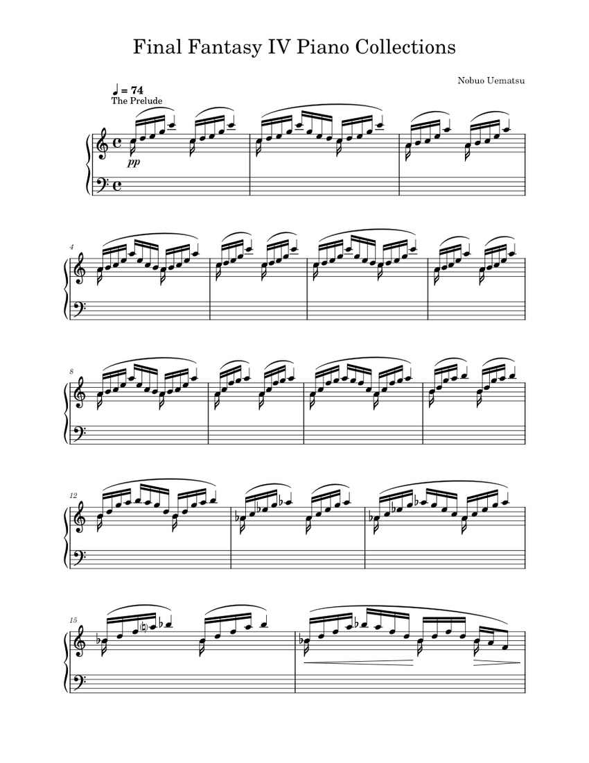2024特集 Fantasy Final IV Piano for music Sheet Collection Piano アート・デザイン・音楽