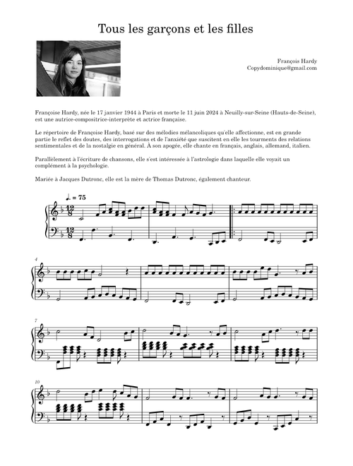 Tous les garcons et les filles – Françoise Hardy