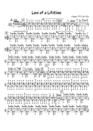 Play Official version of Love of a lifetime Sheet Music by