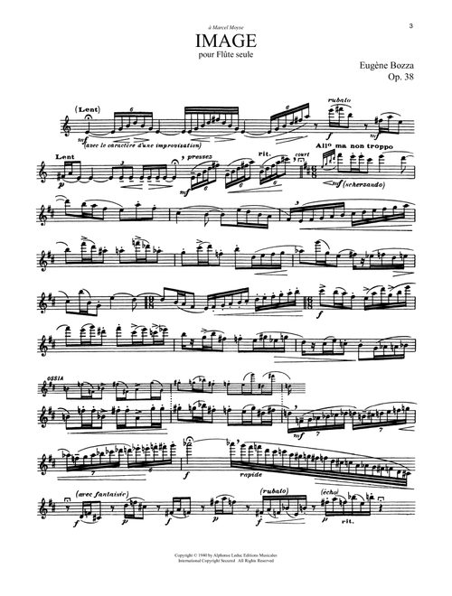 Image, Op. 38 - Eugène Bozza (Flute Solo)
