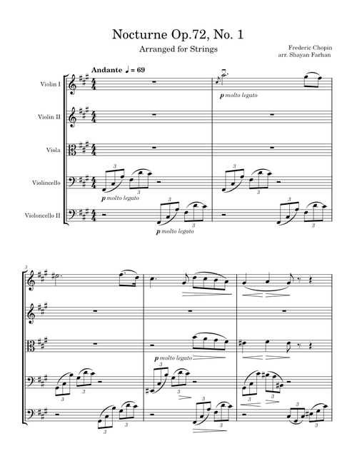 Nocturne #19 in E minor, Op. 72 No. 1 – Frédéric Chopin