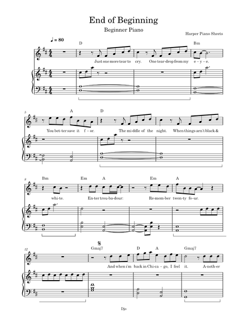 End Of Beginning  (Djo)