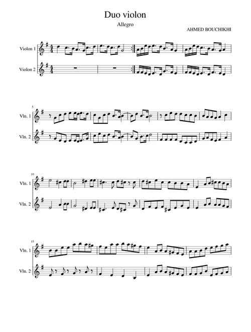 DUO Violon Allegro