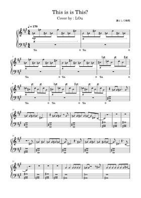 Free 凛として時雨 sheet music | Download PDF or print on MuseScore.com