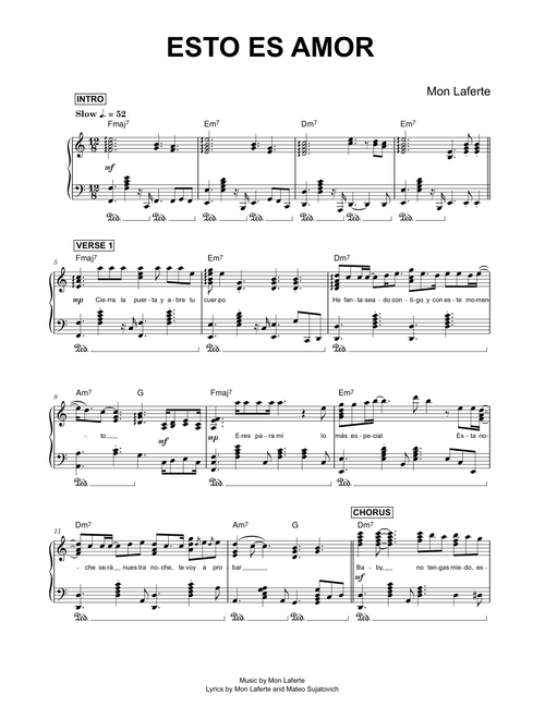 Esto Es Amor - Mon Laferte (Piano)