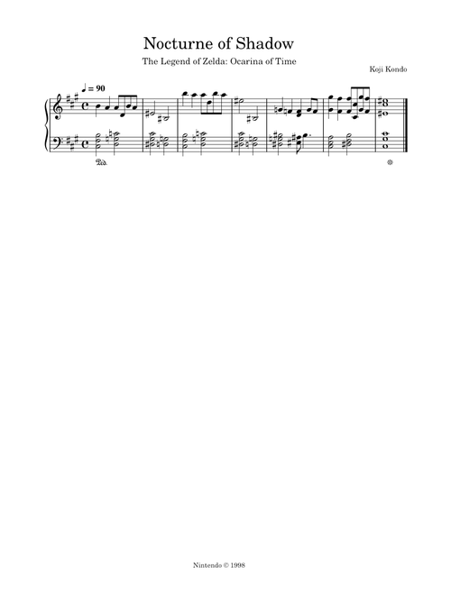 Nocturne of Shadow (from The Legend of Zelda: Ocarina of Time) - Koji Kondo