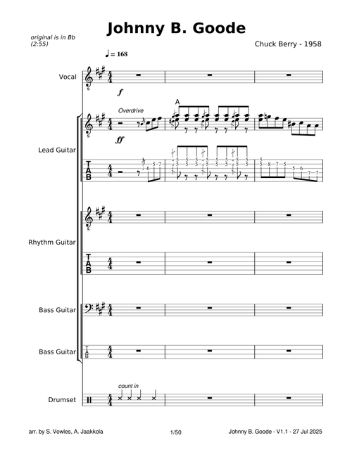 Johnny B. Goode (Chuck Berry) - A