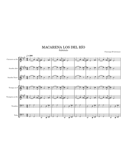 La Macarena – Los Del Río MACARENA LOS DEL RÍO (Charanga El Litronazo)