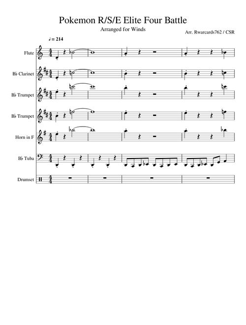 Pokemon Ruby/Sapphire/Emerald Elite Four Battle Theme