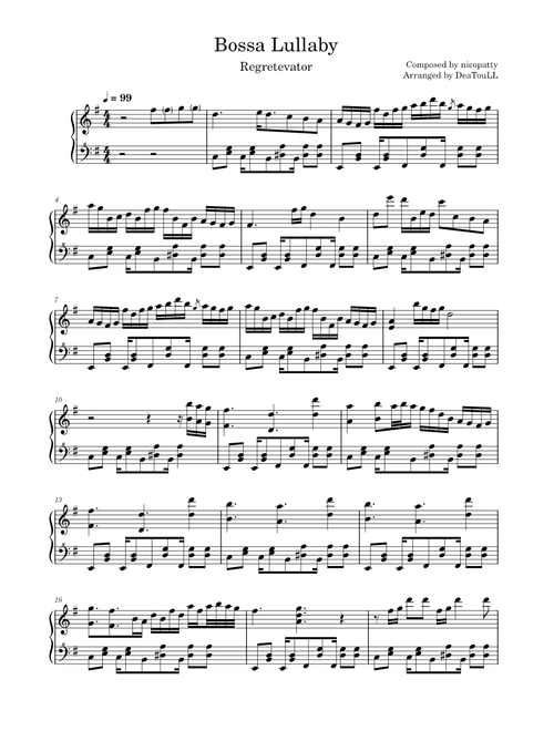 Bossa Lullaby – nicopatty
