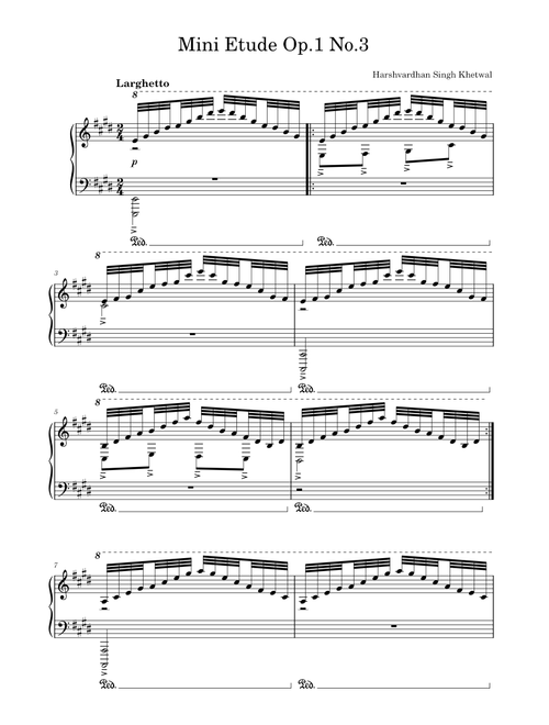 Mini Etude Op.1 No.3 – geetomaira