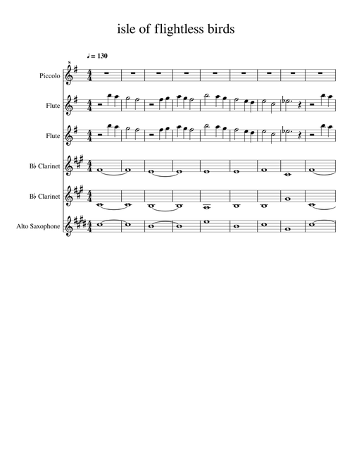 isle of flightless birds ensemble (wip)