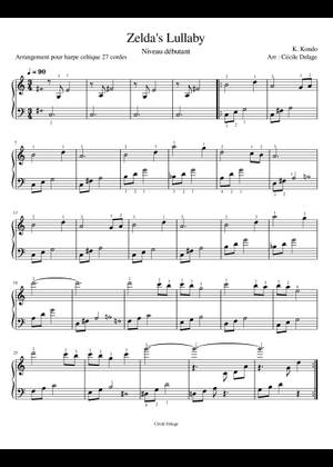 Play Official version of Zelda's Lullaby Sheet Music by Koji Kondo (近藤 ...