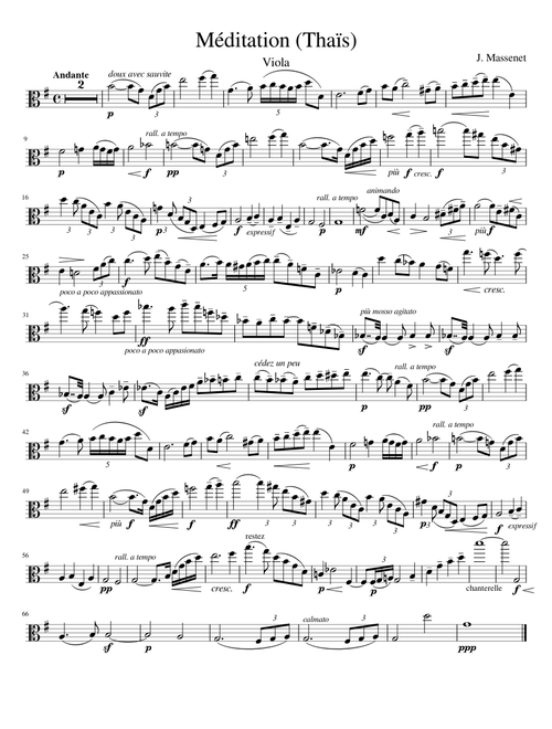 Méditation (Thaïs) (Transcribed by Shimmy04)