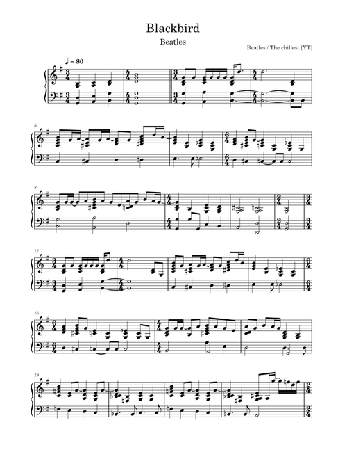 Blackbird – The Beatles
