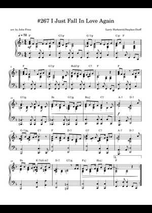 I Just Fall In Love Again Sheet Music for Piano, Violin (Solo