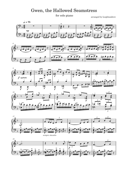 Gwen, the Hallowed Seamstress – League of Legends Champion Theme (Piano Arrangement)
