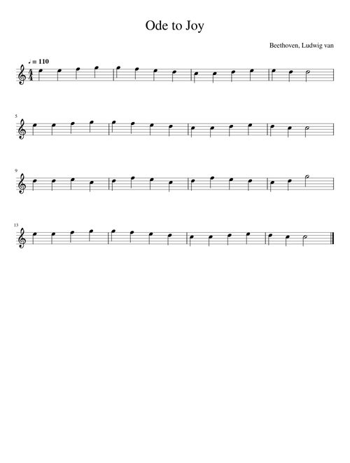 Ode to Joy