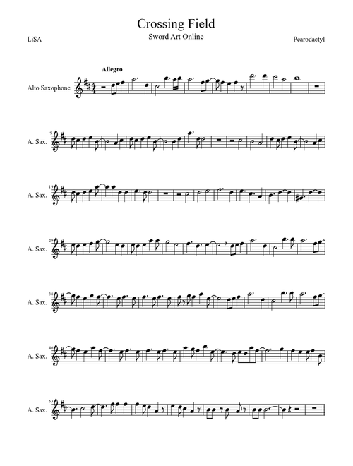 Crossing Field Alto Saxophone