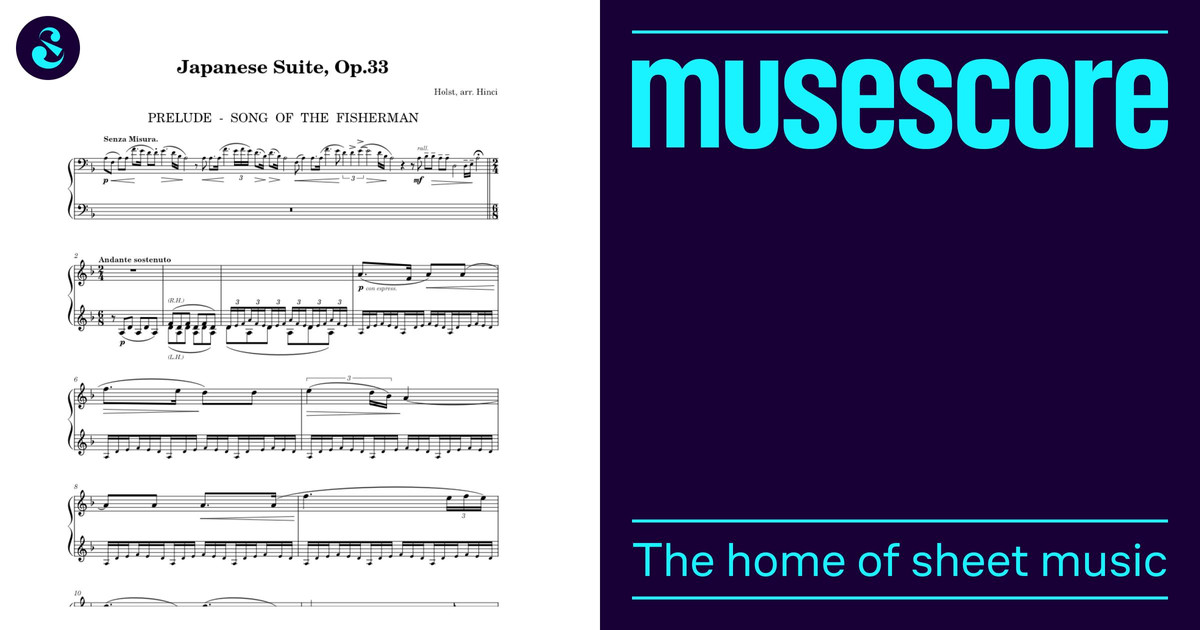 Japanese Suite, Op.33 (piano solo) - Holst Sheet Music for Piano