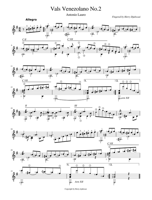 Vals Venezolano No.2 by Antonio Lauro