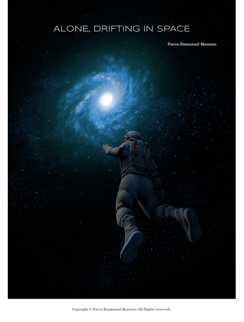 Alone, drifting in space - Pierre-Emmanuel Manteau
