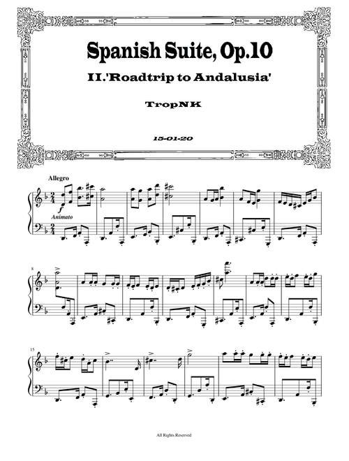 Spanish Suite, Op.10 - II. 'Roadtrip to Andalusia'