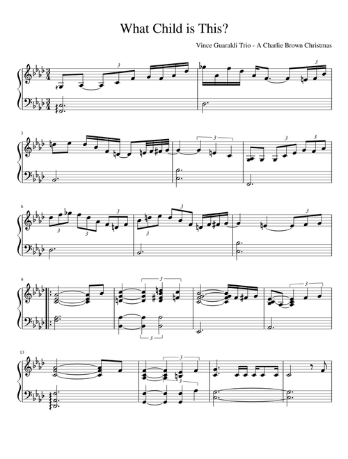 What Child Is This? - Vince Guaraldi Trio