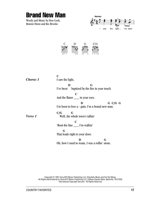 Brand New Man - Brooks & Dunn (Guitar Chords-Lyrics)