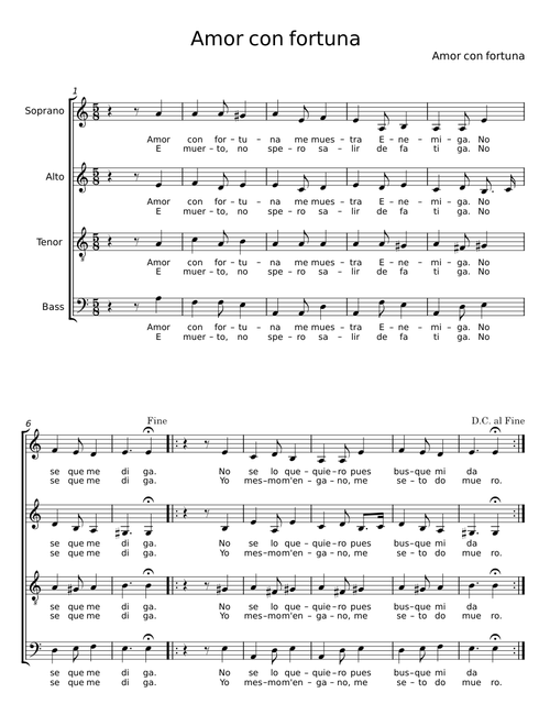 Amor con fortuna - Juan del Encina