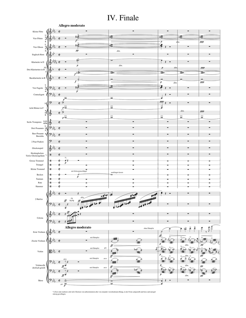 Mahler Symphony No. 6, 4th Movement Sheet music for Trombone