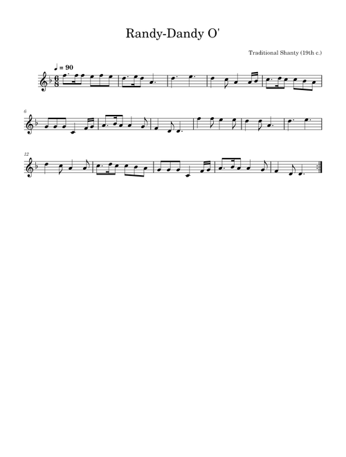 Randy Dandy O' (Treble)