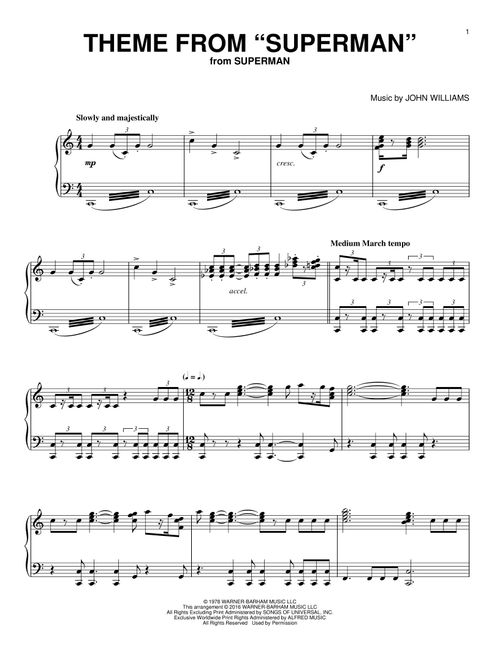Theme From "Superman" - John Williams (Piano Solo)