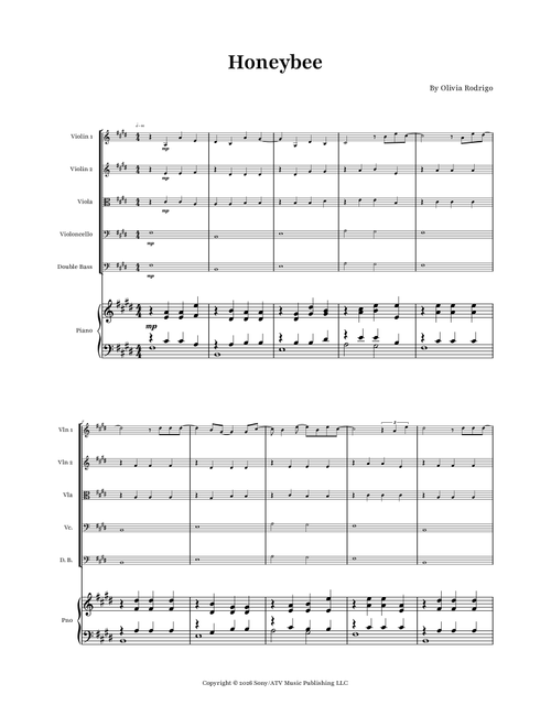 Honeybee (Arr. Glauco Fernandes) - Olivia Rodrigo (String Ensemble)