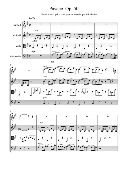 Pavane Op. 50 (Extrait) Fauré