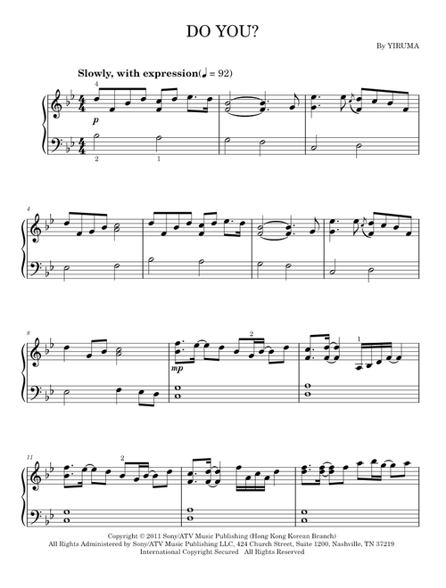 Do You - Yiruma (Easy Piano)