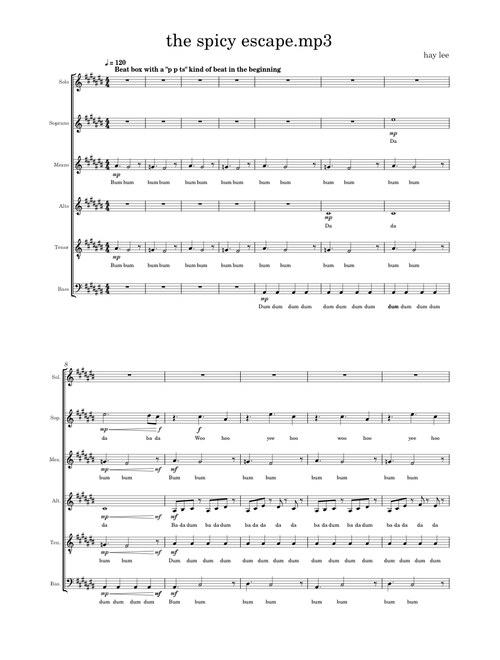 The Sweet Escape – Gwen Stefani (SSATB)