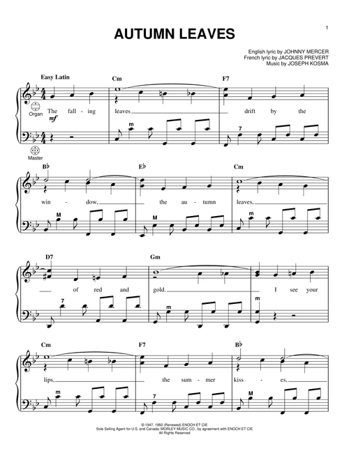 Autumn Leaves (Arr. Gary Meisner) - Miles Davis (Accordion)