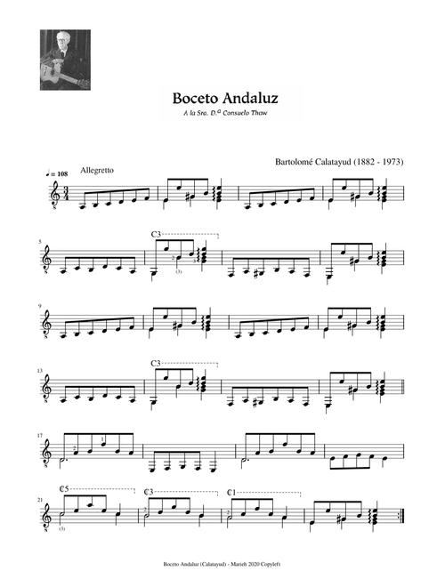 Boceto Andaluz - Calatayud, Bartolomé (1882 - 1973)