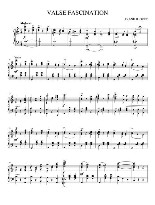 Valse Fascination (1917)