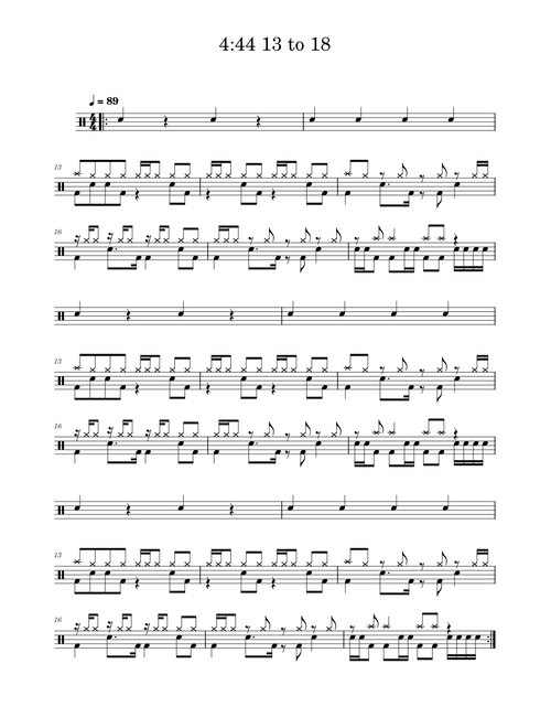 4:44 – Jay-Z 4-44 13 to 18