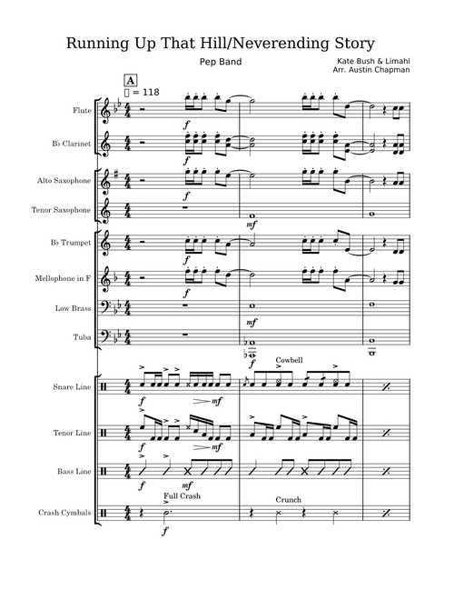 Running Up That Hill – Kate Bush Running Up That Hill/Neverending Story - Pep Band
