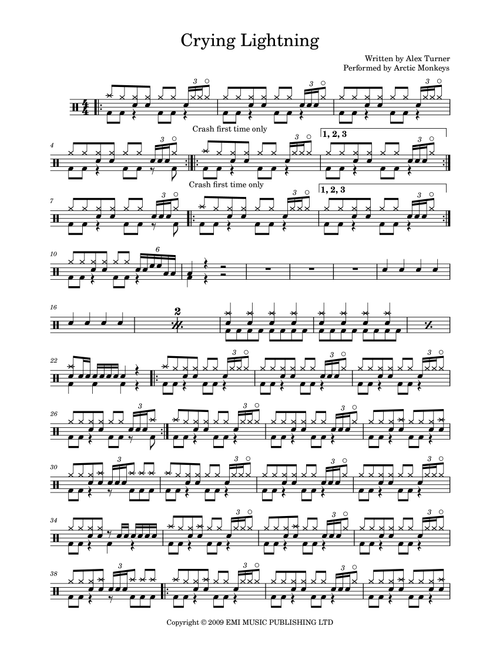 Crying Lightning (Arr. callumjones2008) - Alex Turner (Drums)