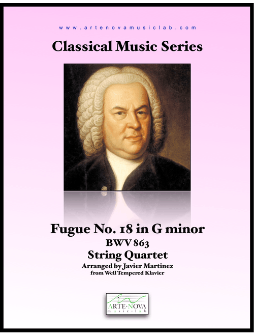 Fugue No. 18 in G minor BWV 863 - String Quartet (Arr. Javier Martinez) - J.S. Bach (String Quartet)