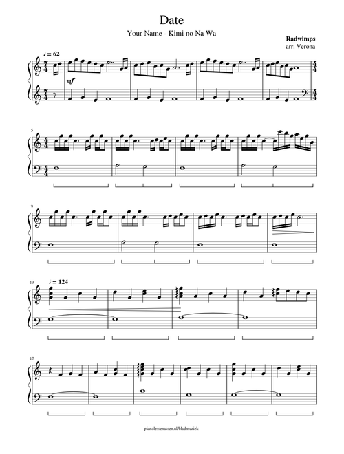 Date - Your Name / Kimi no Na Wa