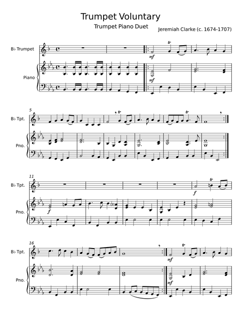 Trumpet voluntary - Jeremiah Clarke