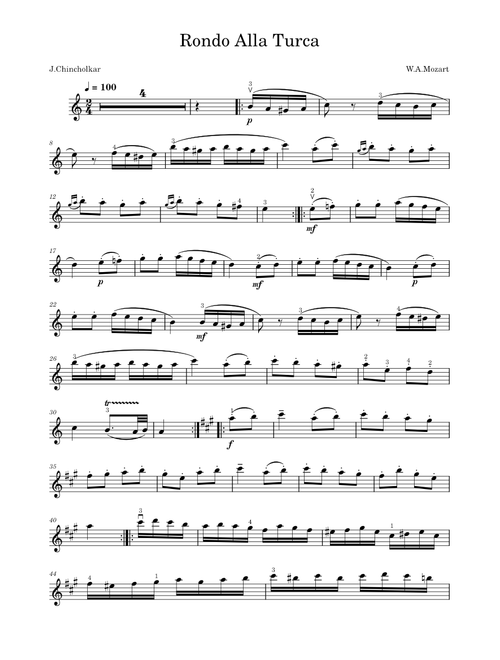 Rondo Alla Turca