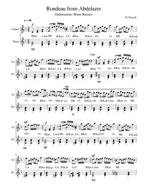 Rondeau from Abdelazer – Henry Purcell Rondeau from Abdelazer
